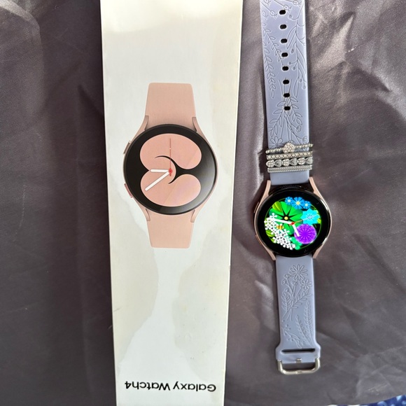 Galaxy By Harvic Smartwatch - Black and Lavender